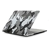 Yangeryang. -Schutzhülle Grau Camouflage-Muster Laptop Abziehbilder PC Schutzhülle Shell for MacBook Pro 15,4 Zoll A1990 (2018)