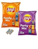 Lay's Set Family Mix + Party Mix 30 Mini Chips Beutel + Benefux. Erfrischungstücher 751g