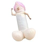 Nabila Inflatable Kostüm Erwachsene Air Blow up Funny Fancy Dress Party Adult Halloween Kostüm (Rosa)