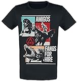 Far Cry 6 - The Amigos Männer T-Shirt schwarz XXL 100% Baumwolle Fan-Merch, Gaming, Ubisoft