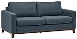 Amazon Marke - Rivet North Modernes Sofa mit freiliegendem Holzgestell, B 198 cm, Denim