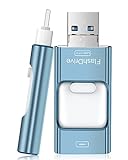 ZARMST Flash Drive für Telefon, 128 GB USB-Stick Foto Speicherstick Externer Speicher, 4 in 1 Daumenlaufwerke für Android/Pad/Computer/PC, Blau