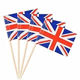 King Charles Flagge, britische Flagge, Dekorationen für Krönungszeremonie, Kuchendekoration, britische Nationalfeierdekoration, Zahnstocher für königliche Feiern