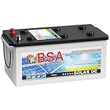BSA Solar DC 12V 280Ah Batterie Solarbatterie Versorgungsbatterie Boot Wohnmobil - 6 Grössen (280Ah)