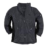 Brigg Wasserdichte Outdoor-Jacke in Übergrößen, grau-schwarz, Größe:8XL