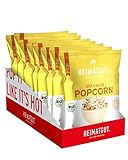 HEIMATGUT® Bio Vegan Popcorn Süß & Salzig | Aus bestem Butterflycorn Popcorn-Mais | Mit Bio Kokosöl & Ohne Butter und Palmöl | 8 Popcorn-Tüten à 30g | Glutenfrei & Ohne Künstliche Zusätze (8 x 30g)