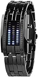 ZHENWULU Binäred LED Digital Armband Band Passende Uhr für Paar Mode Creative-Black-Frau Excellent