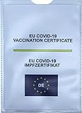 Einsteckhülle Schutzhülle für EU-Impfzertifikat - Pack a 2 Stück