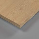 MySpiegel.de Tischplatte Holz Zuschnitt nach Maß Beschichtete Holzdekorplatte (120 x 70 cm, Ahorn Natur)