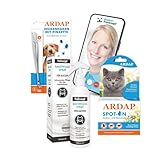 ARDAP Floh- und Zeckenschutz Paket inkl. Dr. Fressnapf Online-Tierarzt Beratung für Katzen (M) - Zeckenmittel für Katzen, Flohmittel Katzen, Zeck