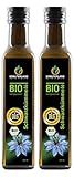 Kräuterland - Bio Schwarzkümmelöl gefiltert 2x250ml- 100% rein, schonend kaltgepresst, ägyptisch, vegan - Frischegarantie: täglich mühlenfrisch direkt vom Hersteller