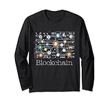 Blockchain Cryptocurrency T-Shirt BitCoin Crypto BTC Geschenk Langarmshirt