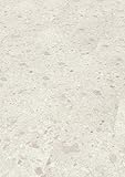 EGGER Triestino Terrazzo Weiss Home Laminatboden EHL137 (8mm, 2,535m²) | authentische Steinoptik | | Einfache Verlegung durch CLIC It System | Praktisch & wertbeständig