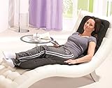 maxVitalis Massageauflage mit Wärmefunktion Ganzkörper, Massageintensität variabel, Fernbedienung, Massagematte inkl. Tragetasche, Massagedecke für Bett Büro Sofa Stuhl