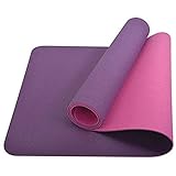 Schildkröt Fitness Yogamatte BICOLOR, PVC-freie, zweifarbige Yogamatte, verschiedene Farben wählbar, hochwertig strukturierte Oberfläche, sehr rutschfest, 180 x 61 x 0,4 cm, in Tragetasche