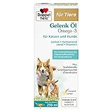 Doppelherz Gelenk Öl für Katzen und Hunde Zur Unterstützung des Gelenkstoffwechsels bei Osteoarthrose 250ml Gelenk Öl für Katzen + Hunde braun