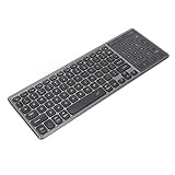 Drahtlose Tastatur Touchpad, Touchpad Design Touchpad-Tastatur für Büro(Grau)