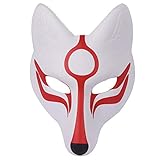Amosfun Halloween Fuchs Maske Maskerade Eva Maske Karneval Party Cosplay Maske Kostüm Make-Up Prop