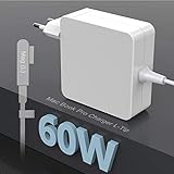 Eletrand Mac Book Pro Ladegerät 60W L-Tip Netzteil Ladekabel für Mac Book Pro 13 Austausch des 15-Zoll-Anschlussladegeräts (Modelle vor Mitte 2012), Funktioniert mit 45W / 60W