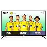 CHiQ 100cm Fernseher 40 Zoll TV FHD LED Fernseher, Triple Tuner, HDMI, USB, CI+, H.265, Dolby Plus, Schwarz