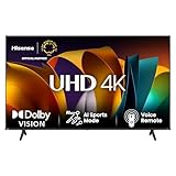 Hisense 50E6NT 127cm (50 Zoll) Fernseher, 4K UHD Smart TV, Precision Colour, HDR, Dolby Vision, 60Hz, Triple Tuner DVB-C/S/S2/T/T2, WiFi, HDMI 2.1, Bluetooth, Alexa Built-in, Schwarz, [2024]