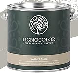 Lignocolor Wandfarbe Innenfarbe Deckenfarbe edelmatt 2,5 L (Shadow)