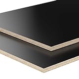 18mm Multiplex Zuschnitt schwarz melaminbeschichtet Länge bis 200cm Multiplexplatten Zuschnitte Auswahl: 40x60 cm