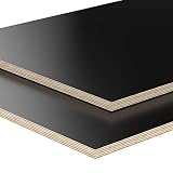 12mm Holz Multiplex Zuschnitt schwarz melaminbeschichtet Länge bis 200cm Multiplexplatten Zuschnitte Auswahl: 30x40