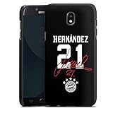 DeinDesign Premium Case kompatibel mit Samsung Galaxy J5 2017 Smartphone Handyhülle Hülle matt FC Bayern München FCB Hernandez