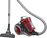 Bomann BS 9027 CB Eco-Cyclon Twin-Spin Bodenstaubsauger, beutellos mit extra großem Aktionsradius, circa 8,3 m, anthrazit/