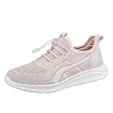 Generisch Damen Sneaker Ausschnitt Atmungsaktive Outdoor-Schuhe Leichte Bequem Sportschuhe Weichen Sohle Langlebige Laufschuhe Mode Trend Arbeitsschuhe Stoßdämpfung Joggingschuhe Lässige T