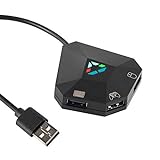 Megadream Keyboard and Mouse Converter for NS-Switch, USB Switch Wahlschalter, Keyboard and Mouse Adapter for PS4 / PS3 / Xbox ONE / 360 Console Series Converter, 1 Type-C & 3 Micro-USB