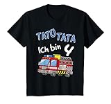 Kinder T-Shirt 4. Geburtstag Jungen Feuerwehrauto 4 Jahre Shirt T-Shirt