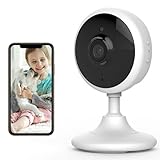 Babyphone mit Kamera Überwachungskamera schwenkbar WiFi 1080P HD und 2-Wege-Audio kompatibel mit Alexa Nachtsicht Bewegung- und Tonerkennung Speicherung über SD- Karte und Cloud