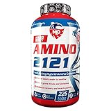 MLO Amino 2121 - Verzweigtkettige Aminosäure BCAA & EAAs, Whey Protein Isolate | Leucin, Isoleucin, Valin, L-Glutamin Kyowa|Hochdosiert, Vegan, Glutenfrei | Muskelaufbau | Laborgeprüft - 225 Tabletten