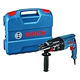 Bosch Professional Bohrhammer GBH 2-26 (Tiefenanschlag, Zusatzhandgriff, 830 Watt-Motor, SDS-Plus Werkzeugaufnahme, Handwerkerkoffer)
