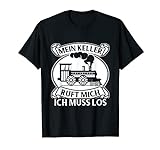 Eisenbahn Lokführer Modellbau Zugführer Lokomotive Schaffner T-Shirt