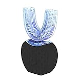 CREACEC Ultraschall Elektrische Zahnbürste,Elektrische Zahnbürste 360 ° Vollautomatisch Ultraschall Wasserdicht IPX7 AI Automatische Speicherfunktion Blu Ray Bleaching,Weiß
