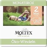Moltex Pure & Nature Öko Windeln Größe 2 Mini (3-6 kg) Monatsbox -152 Bio Windeln