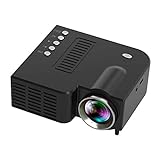 Beamer Projektor Elektrisch LED-Projektor UC28C Tragbarer LED-Mikroprojektor Schwarz Unterstützung für tragbare LED-Heimvideoprojektoren Filme im Freien