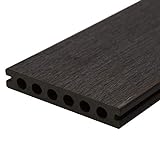 HORI® WPC Terrassendielen Komplettset Safety Holz Terrasse Braun Grau Diele UK Fläche: 12 m² I 2,90 m Dielenlänge