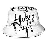 Marat Bucket Hat ?for Hilary Duff Logo 3D Unisex Sonne Outdoor breite Krempe Hüte Unisex Sommer Fischerhut Schwarz