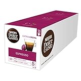 NESCAFÉ Dolce Gusto Espresso, XXL-Vorratsbox, 90 Kaffeekapseln, 100% edle Arabica Bohnen, Charaktervoller Espresso, Fruchtige Granatapfelnot, Aromaversiegelte Kapseln, 3er Pack (3 x 30 Kapseln)