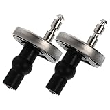 NULYLU 2 Stück WC Sitzbeschläge Universal WC Sitz Scharniere Mit Schnellverschluss Ersatzscharniere Für Toilettensitz Inkl Expansionsschrauben Für Einfache Montage Und Stab