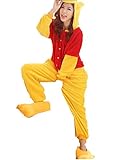 Unisex nightwear and pyjamas Unisex Einteiler/Pyjama für Erwachsene,Winnie Pooh-Design, aus warmem Flanellstoff Blau blau L (165-173cm)