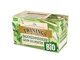 Twinings Bio Bauchschmeichler Kräuter-Tee - wohltuende Bio Kräuter-Teemischung mit Minze, Süßholz, Kokosnuss verfeinert mit Zitronengras, 20 Tee-Beutel, 34 g