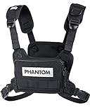 Phantom Chest-Bag Tactic - Fitness Tasche | Sport Brust-Tasche | Männer Damen - Schwarz