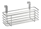 WENKO Einhängekorb Slim, Organizer zum Einhängen an Schranktür oder Schublade, Korb aus Metall, 24 x 11,5 x 10 cm, C