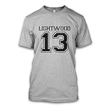 net-shirts Lightwood 13 T-Shirt Inspired by Chroniken der Unterwelt, Größe S, grau