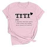 Sommer-Tops für Damen, lustiger Buchstabendruck, Hort-Ärmel, T-Shirts, lässig, Basic-T-Shirts, Rundhalsausschnitt, elegante Blusen, locker, bequemer Pullover, Baggy-Pullover, Ausgeh-Tops, 001 x Pink,